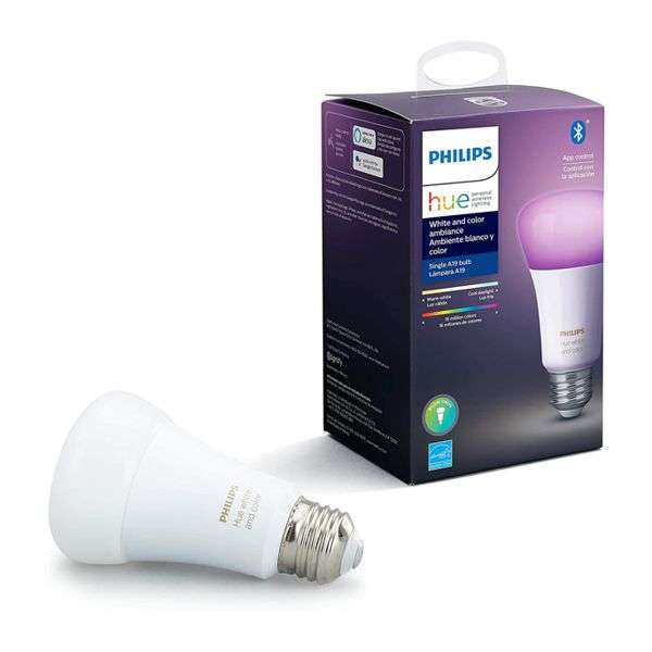 Philips Hue White and Color Ambiance A19 LED Smart Bulb