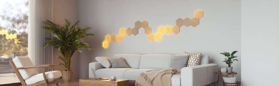 nanoleaf wood hexagons